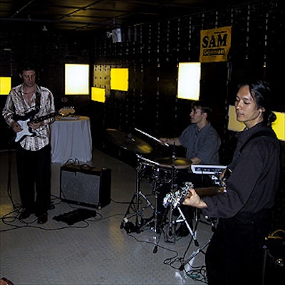 Ambient jazz band Mission to Mars made political fund raising go down a little easier.