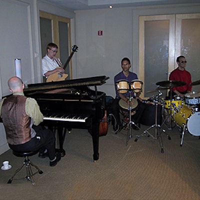 Guests were treated to jazz from the As-Is Ensemble, formerly the house band of the Blue Note Jazz Club.
