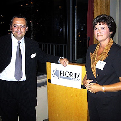 Florim USA president Mino Baldini and merchandising manager Brenda Agee.