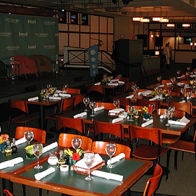 'The Lodge,' Viacom's cafeteria, played host to media insiders at the MTV/Inside.com luncheon.