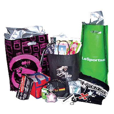 When guests called it quits they were presented with different goodie bags: one for boys, one for girls and one for the VIPs.