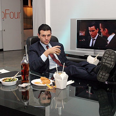 The Gordon Gekko character in Wall Street was the inspiration behind the 80's-themed area.