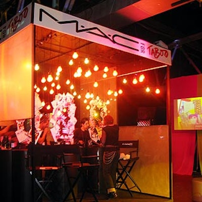 M.A.C. provided Taboo-inspired makeovers in a booth adjacent to the dance floor.