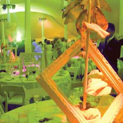Washed in color, the props and people at the Artists Ball took on a rainbow effect.