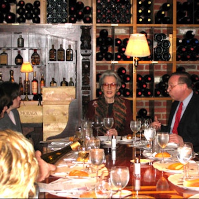Museum of Arts and Design chairwoman Barbara Tober addressed a group of top benefit planners in the wine cellar of the 21 Club at the luncheon organized by BiZBash.