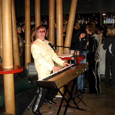 A surprisingly convincing Elton John impersonator performed at the event.