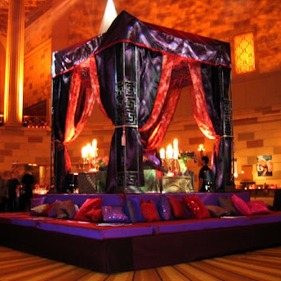 At the Gotham magazine anniversary party, Tentation created a sultry lounge area in the middle of the dance floor.