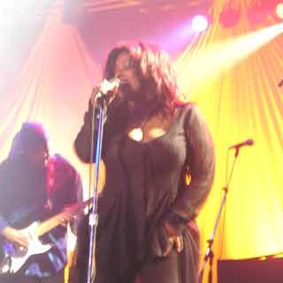 Chaka Khan raised the energy level by singing her best known hits.
