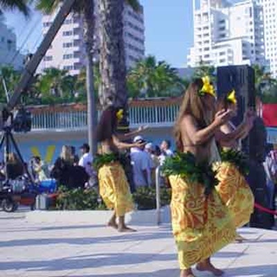 Polynesian dancers took the stage to entertain festivalgoers.