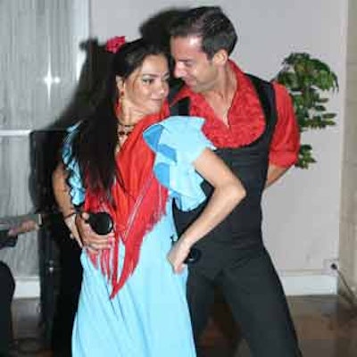 Flamenco dancers from Ballet La Rosa entertained the audience during the time before dinner was served.