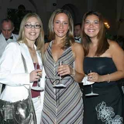 Attendees socialized during cocktail hour, which featured wine, hors d'oeuvres and musical entertainment.