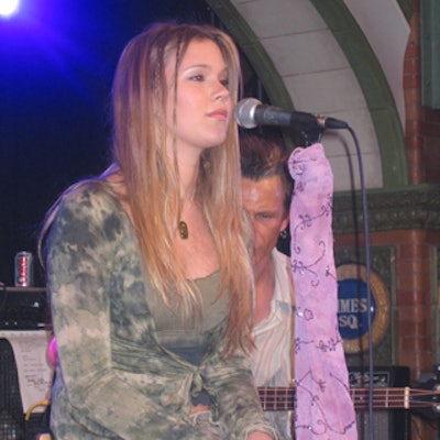 Singer Joss Stone performed for the audience.