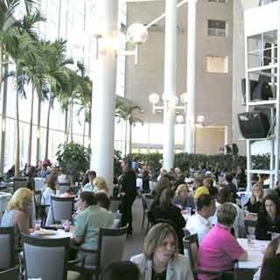 Event industry professionals gathered at the Stadium's ground floor restaurant and dining area during the networking luncheon portion of the event.