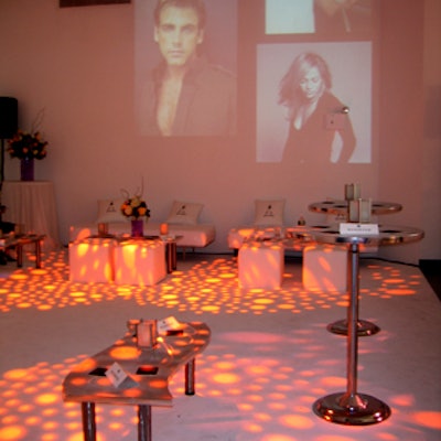 At a party at Splashlight Studios celebrating People en Espanol's annual 50 Most Beautiful People issue, white light projected in polka-dot patterns illuminated the floors.