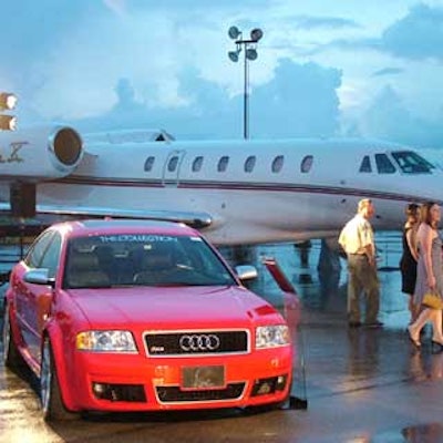 Attendees found themselves checking out high-end cars and planes.