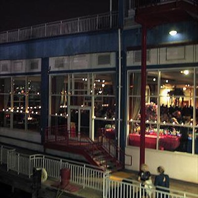 Guests at the Cats party went between the ballroom at Pier Sixty at Chelsea Piers and the Horizon yacht, which was booked through Chelsea Piers Yacht Charters.