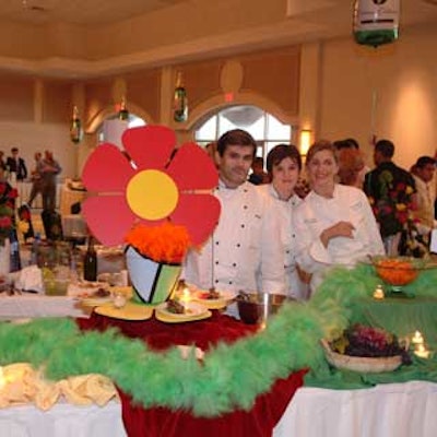 Duo Restaurant offered delicious food at its playful station at the Feast Among the Grapes fund-raising event.