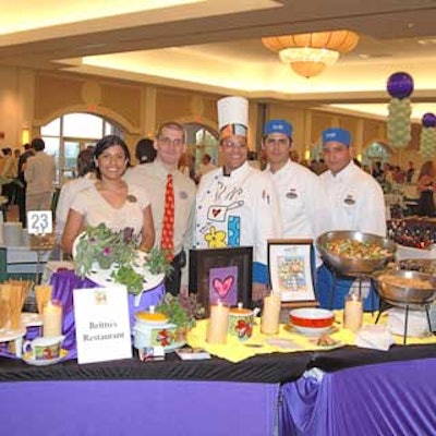 A colorful display was presented by Britto Restaurant.