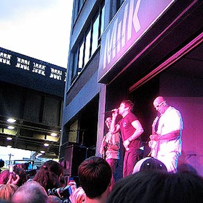 California beach kid Mark McGrath of Sugar Ray performed at the event.