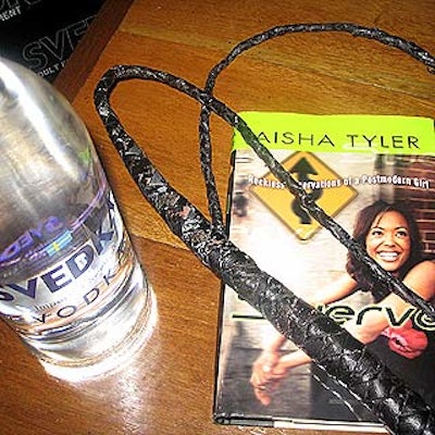 At Melrose Avenue bar Monroe's, Svedka vodka kicked off its erotica reading series with sexy props like whips on the tables.