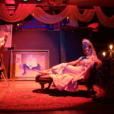 Period tableaux provided a thematic anchor for the event.