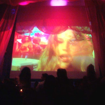 Large images, which changed frequently, graced the screen at Mansion.