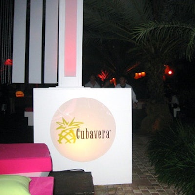 Lighted columns were branded with event sponsor logos.