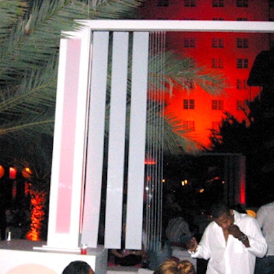 Guests lounged (and danced) on brightly colored cushioned platforms created by Event Source International.