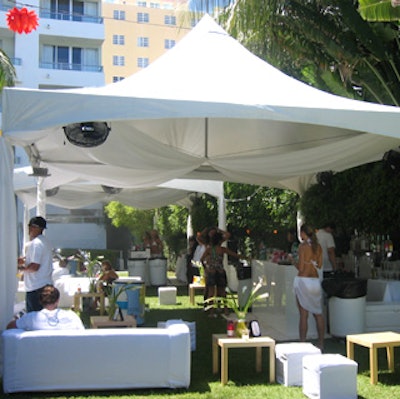 Guests enjoyed the Style Villas, which were tents that doubled as lounges.
