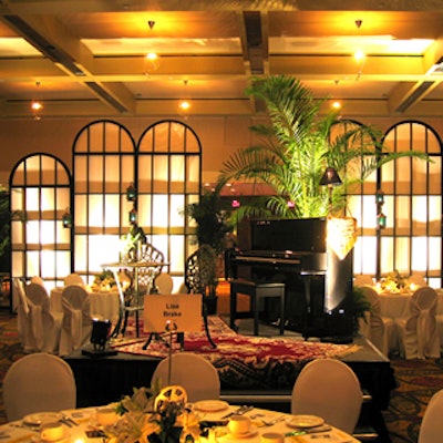 The Casablanca theme would not have been complete without a centrally located piano.