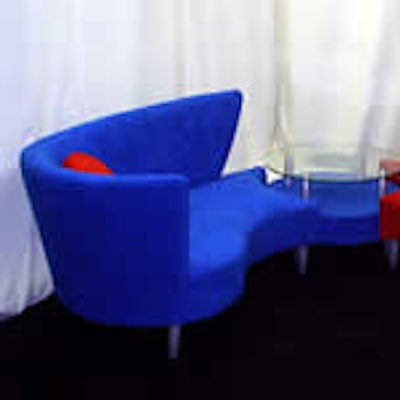 Progressive Furniture Rentals' funky line of sofas and tables can add colour and flair to any affair.
