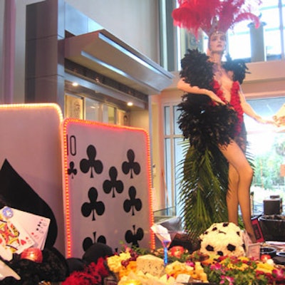 One of the many hors d'oeuvres tables at the Taste of NACE was set up with Las Vegas-style props.