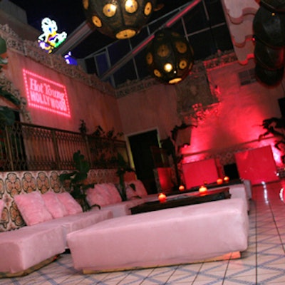 At Us Weekly's Hot Young Hollywood party at the Spider Club in Hollywood, the decor was sleek, sexy, and pink.