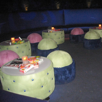 Quo's lounge atmosphere was accented with movie theater-style boxes of candy like Junior Mints and Hot Tamales.
