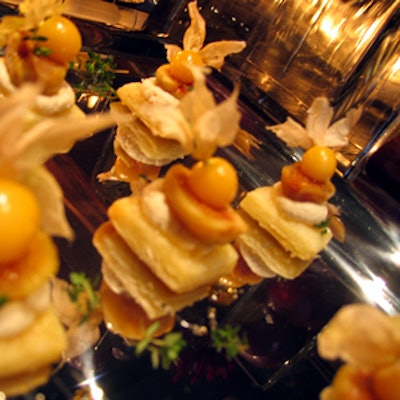 Edibles were designed to complement the aroma of the cognac.
