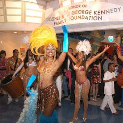Samba dancers from Brazilian & Latin Sounds Co. entertained the crowd.