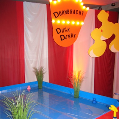 Games like the Dornbracht-sponsored 'Duck Derby' kept guests entertained at Metropolitan Home's Design Cares: Carnival fund-raiser benefiting the Partnership for the Homeless at the New York Design Center.