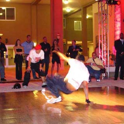 The boys from Syndigcato showed their best old-school break-dance moves to the crowd.
