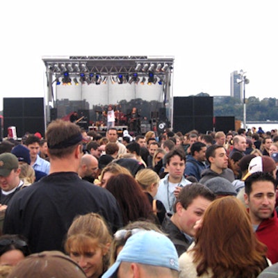 At the end of the pier, a large stage featured five different acts, including the band Black 47.