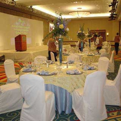 A stage was set for guest speakers to reminisce about the Harbor Beach Marriott Resort & Spa's 20 years of service and success.