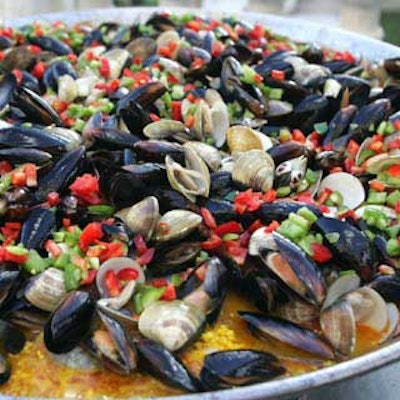 The Catering Mill served up exquisite seafood paella.