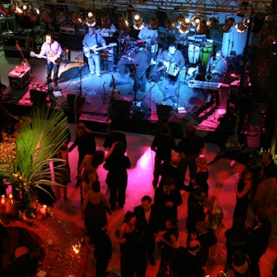 Los Lobos performed after dinner in the museum’s rotunda, capping off the night with the band’s Mexican-influenced music. (Photo: Virginie Blachere/Solomon R. Guggenheim Foundation)