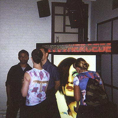 Antonio Ballatore brought in scanners that showed quotes from Dazed & Confused magazine's new book of interviews, Star Culture.