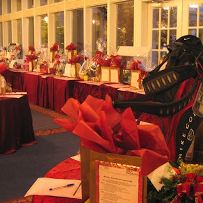 Mementoes from the sports and entertainment worlds went to the highest bidder at the silent auction.