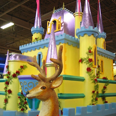 The fairytale castle from Aladdin will be one of many floats in this year's parade.