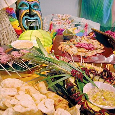 Tastefully Done's Hawaiian buffet