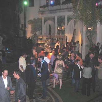 At Casa Casuarina, guests mingled on the terrace where bars featuring the winning cocktails were set up.
