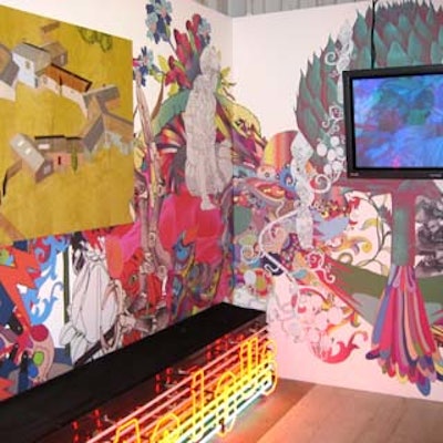 During Art Basel, the Art Positions event featured temporary exhibits including paintings, video, and lighting works.