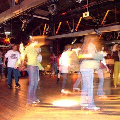 About 1,000 guests laced up their roller skates for a few laps around the rink.