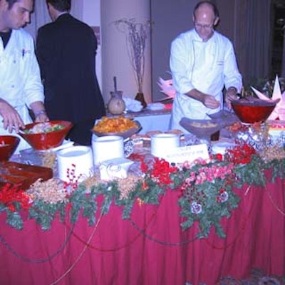 Chispa was one of the few restaurants at the Coral Gables Chamber of Commerce holiday party at the Biltmore that decorated its table with festive holiday decor.